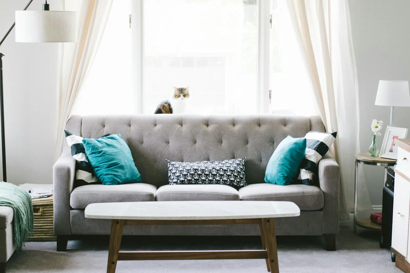 IKEA 3-seat sofa · grey